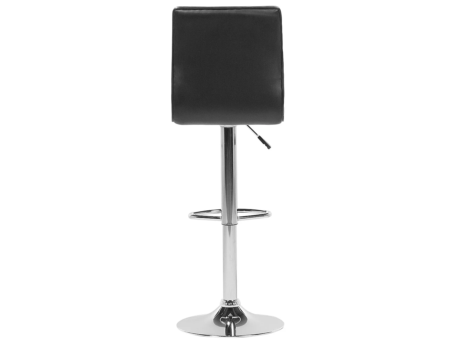 Set van 2 barstoelen LUCERNE Kunstleer Draaibaar Zwart