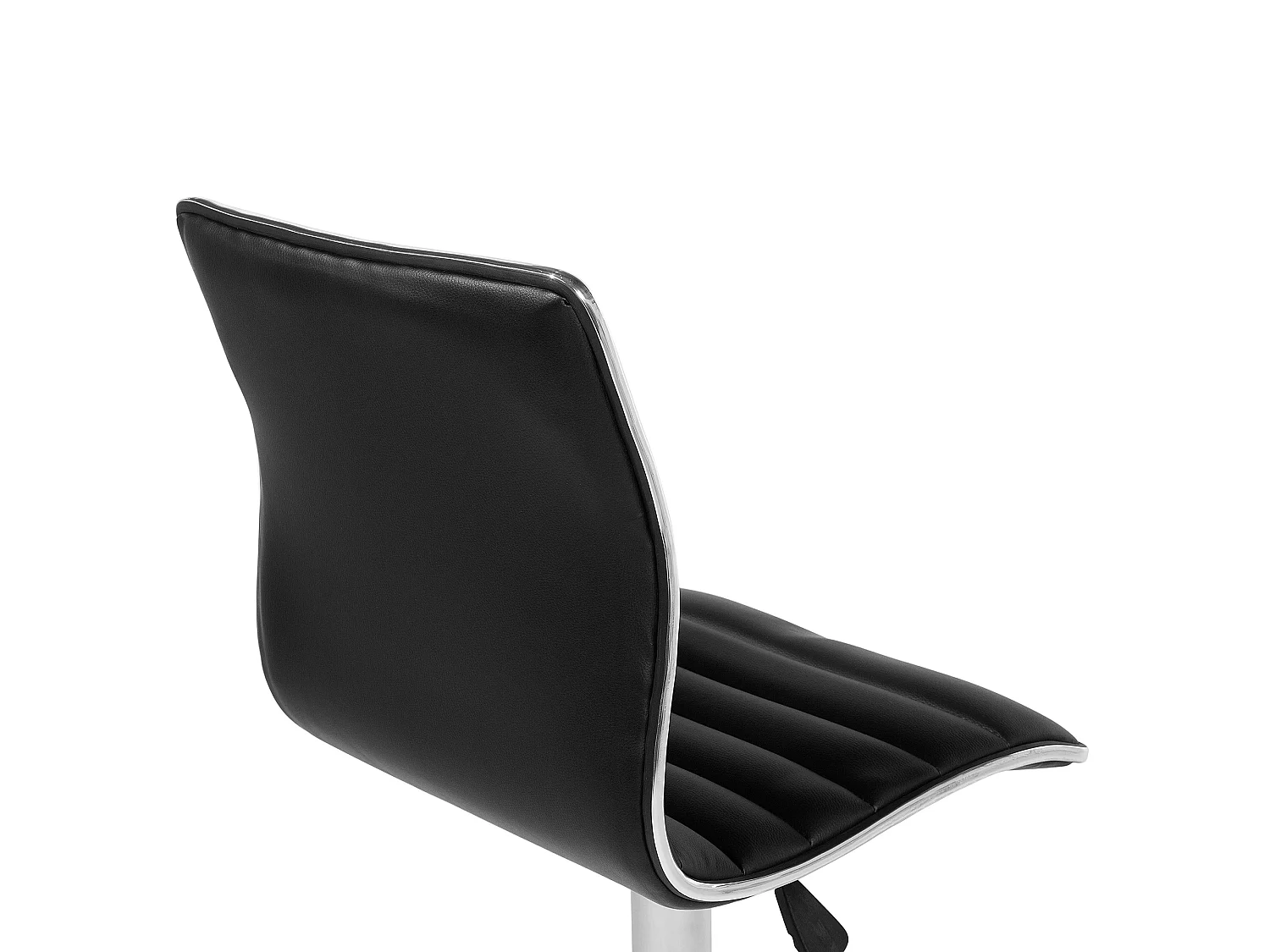 Set van 2 barstoelen LUCERNE Kunstleer Draaibaar Zwart