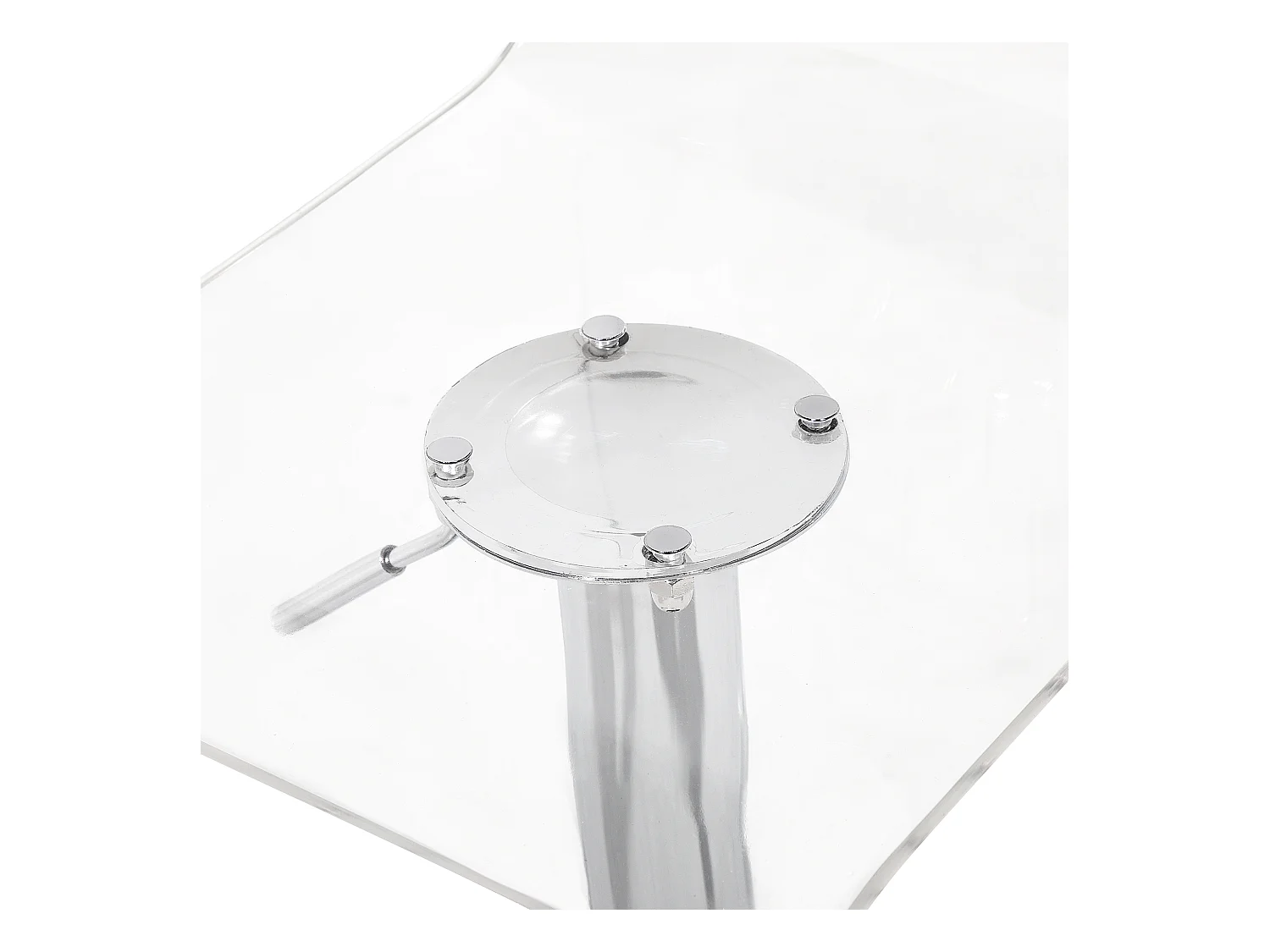 Conjunto de 2 sillas de bar MALTA giratoria Transparente