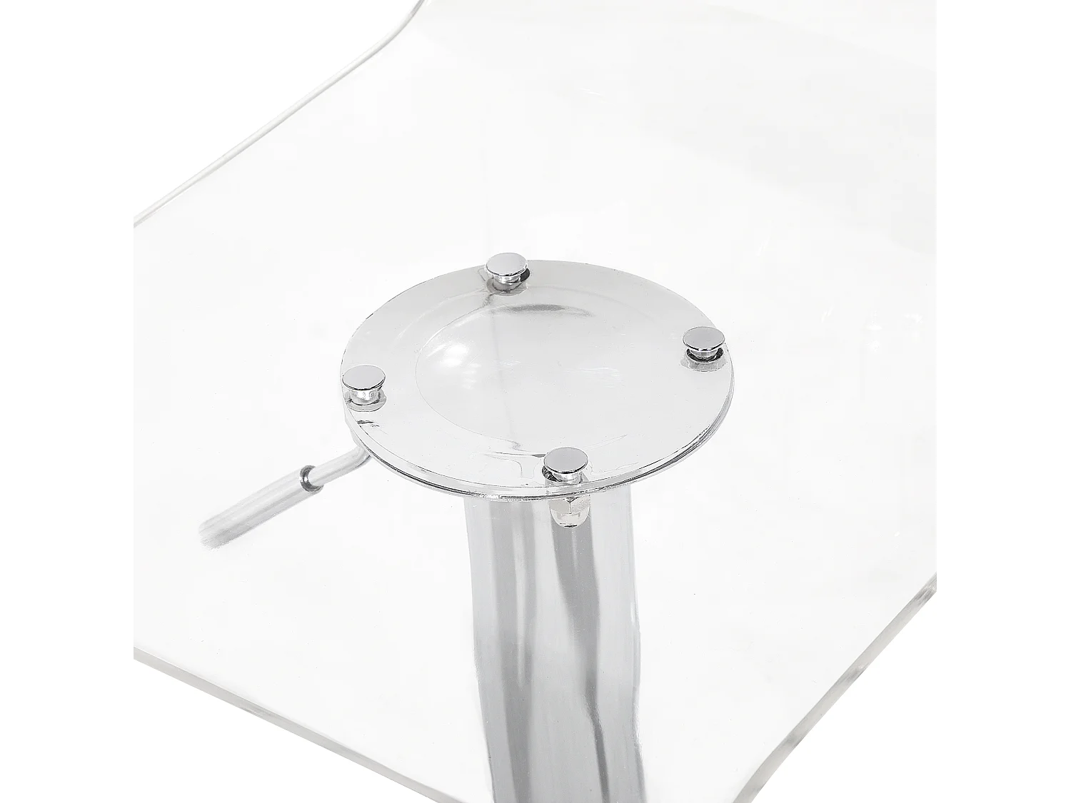 Set van 2 barstoelen MALTA Draaibaar Transparant