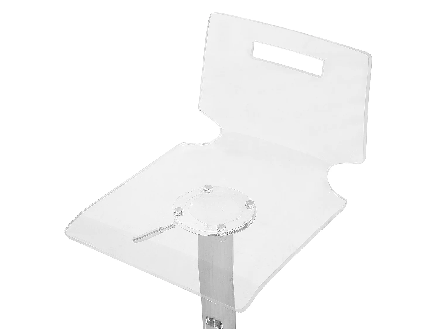 Conjunto de 2 bancos de bar MALTA Transparente