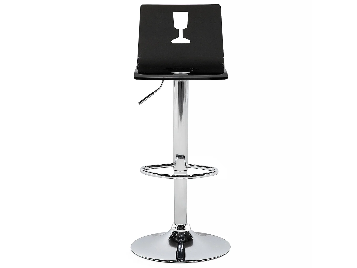 Set van 2 barstoelen BUSAN Draaibaar Zwart