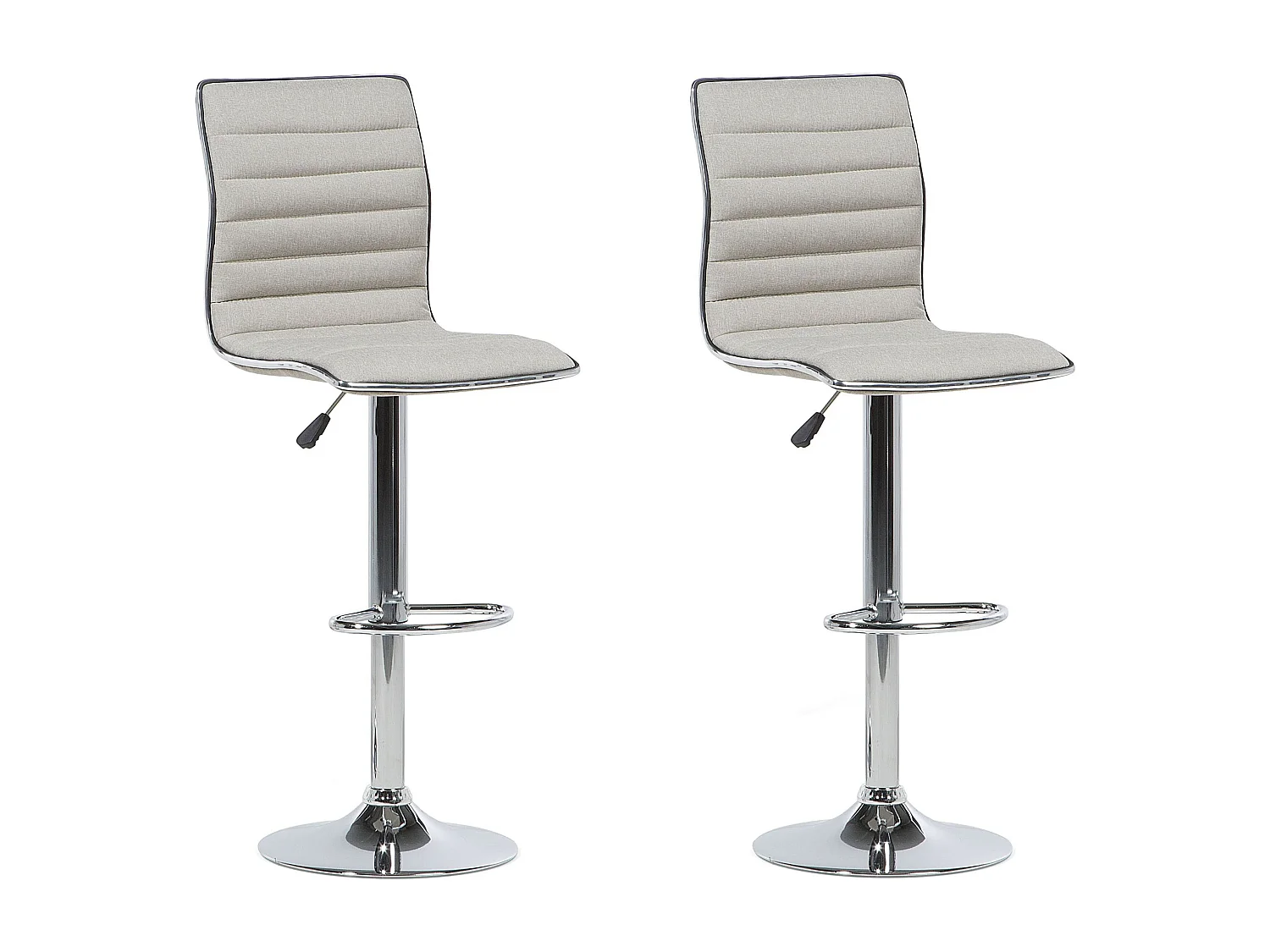 Set di 2 sedie alte LUCERNE Beige chiaro