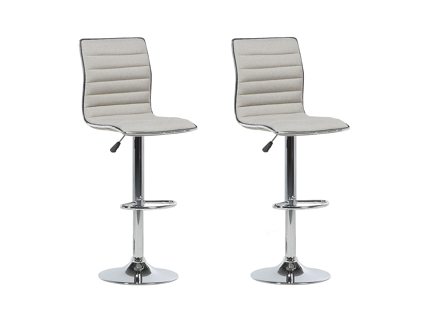 Lot de 2 chaises de bar LUCERNE Beige clair
