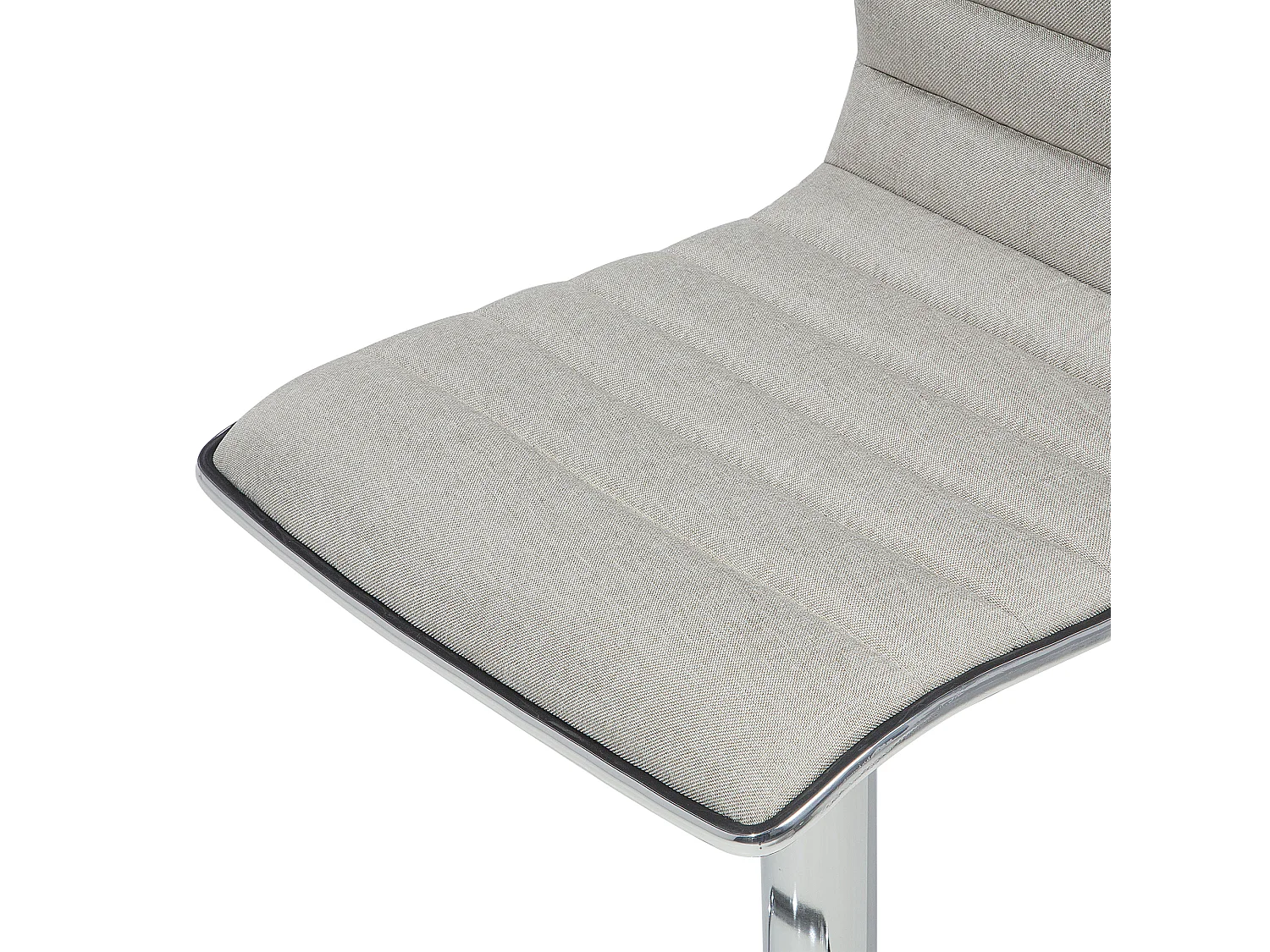 Set van 2 barstoelen LUCERNE Draaibaar Lichtbeige