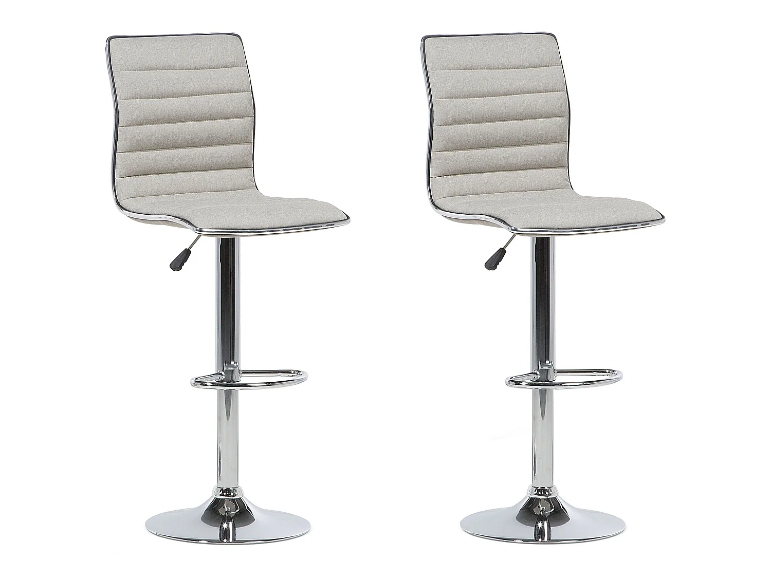 Lot de 2 chaises de bar LUCERNE Beige clair