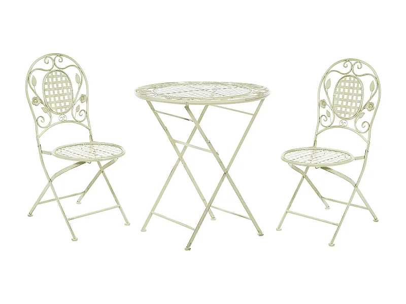 Bistro Set klappbar BIVIO Metall Hellgrün