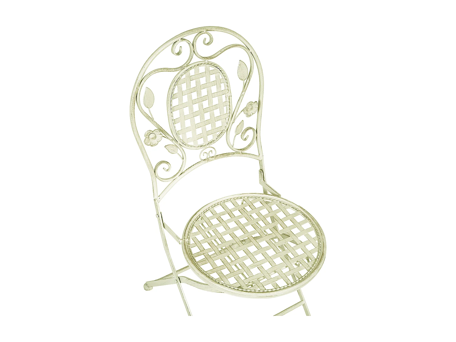 Ensemble pour bistro Pliant BIVIO Métal Vert clair