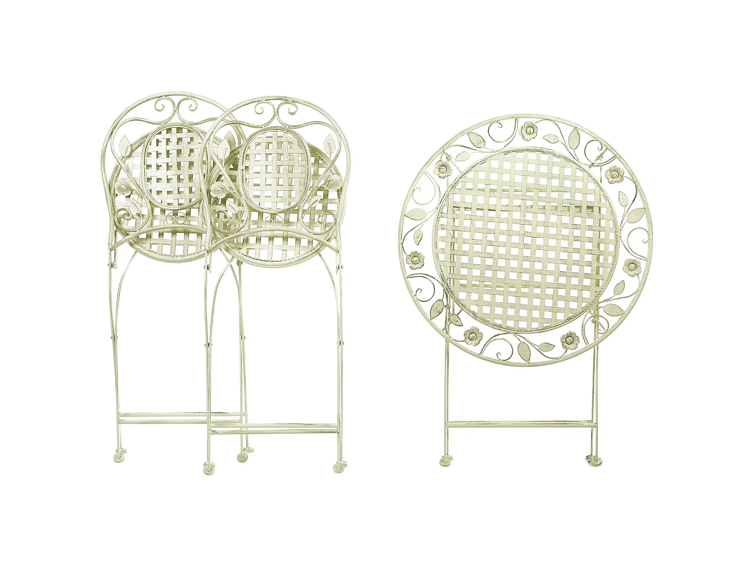 Set bistrot Pieghevole BIVIO Metallo Verde chiaro