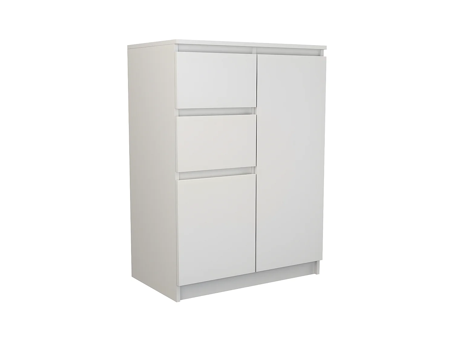 PARME | Commode moderne salon/chambre/bureau 97x70x40 | 2 portes + 2 tiroirs | Buffet contemporain séjour | Dressing