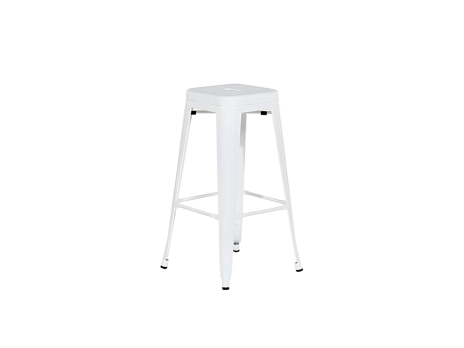 Set mit 2 Barhockern CABRILLO Metall Weiss