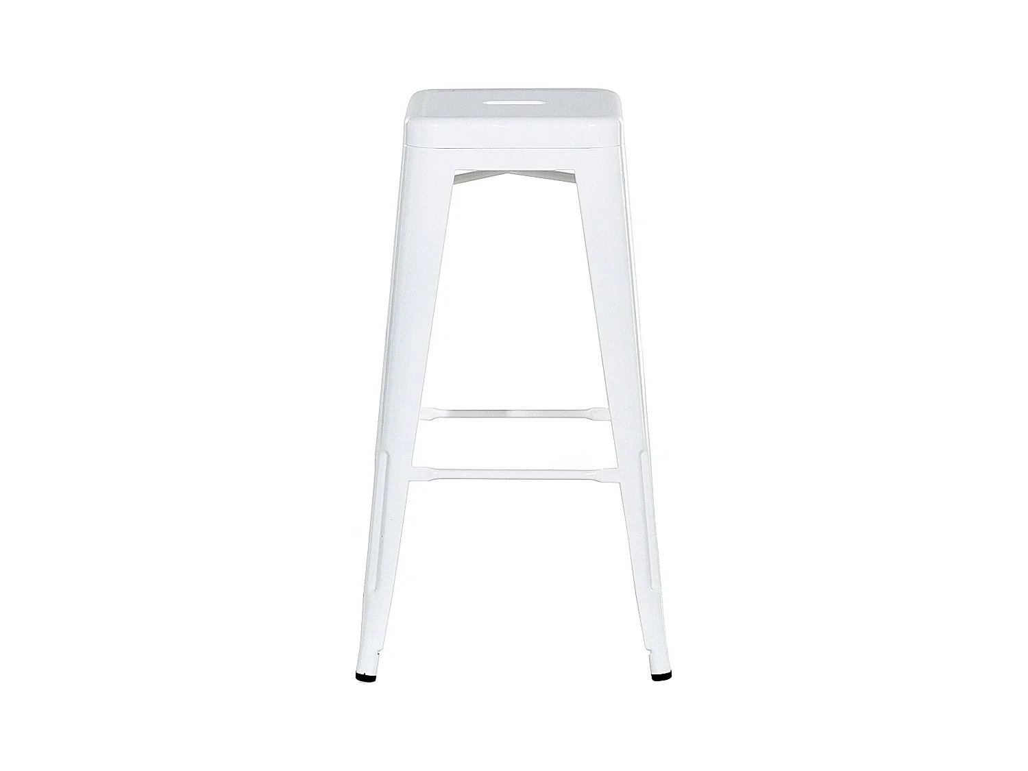 Set mit 2 Barhockern CABRILLO Metall Weiss