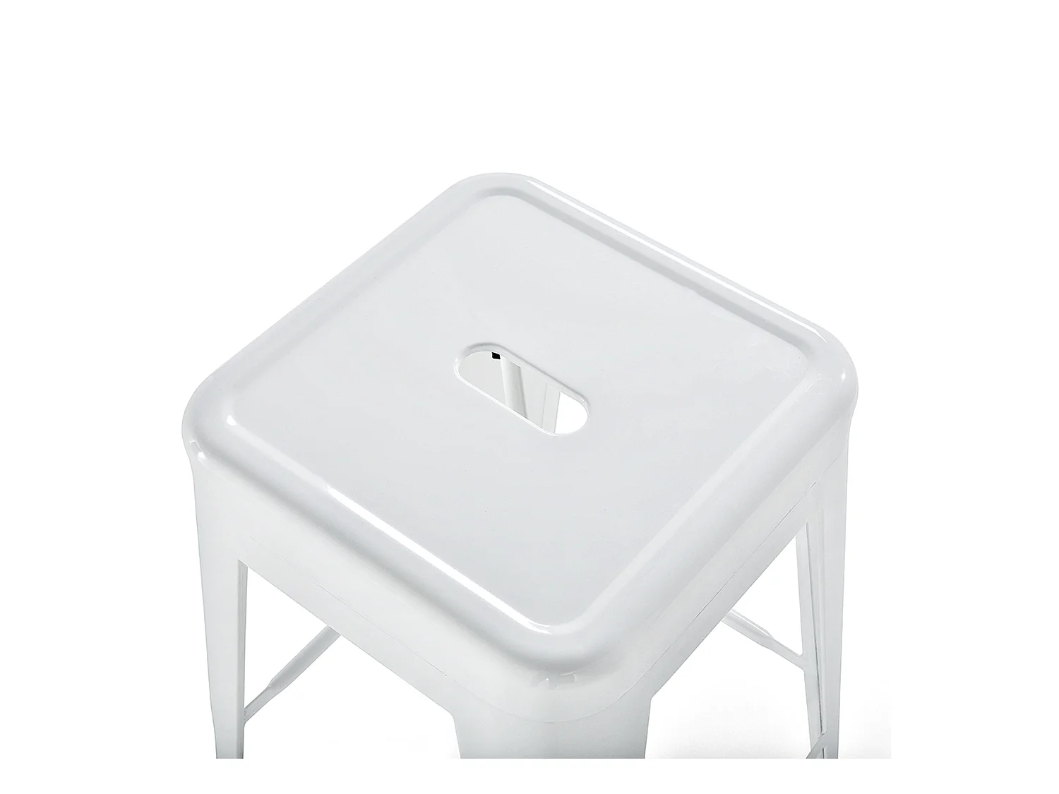 Set mit 2 Barhockern CABRILLO Metall Weiss