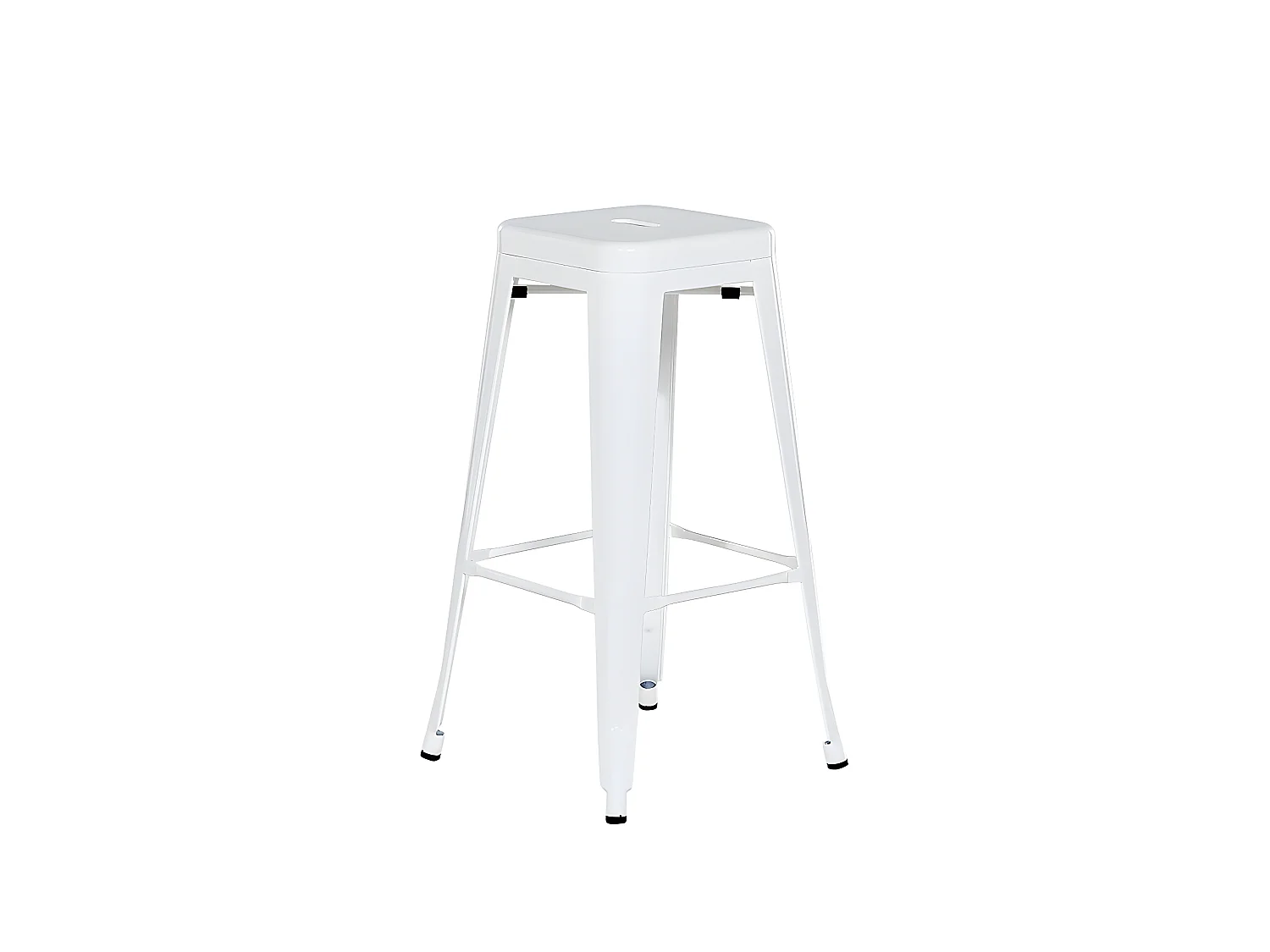 Set mit 2 Barhockern CABRILLO Metall Weiss