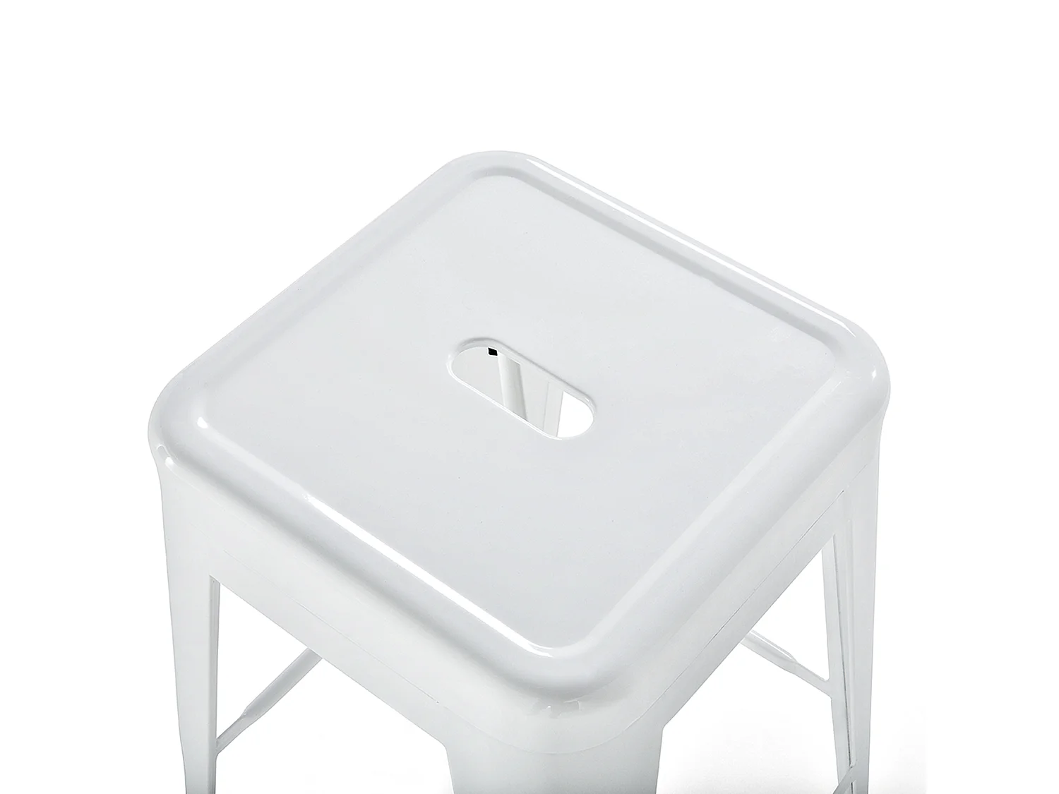 Set mit 2 Barhockern CABRILLO Metall Weiss