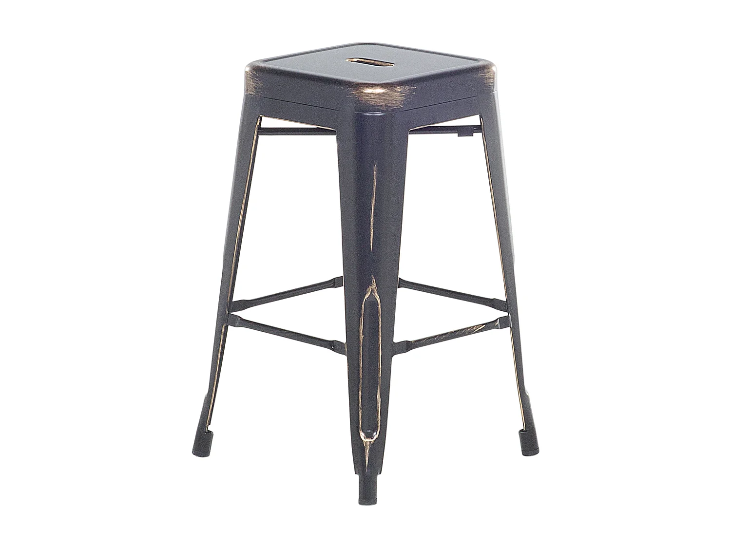 Lot de 2 tabourets de bar CABRILLO Métal Noir