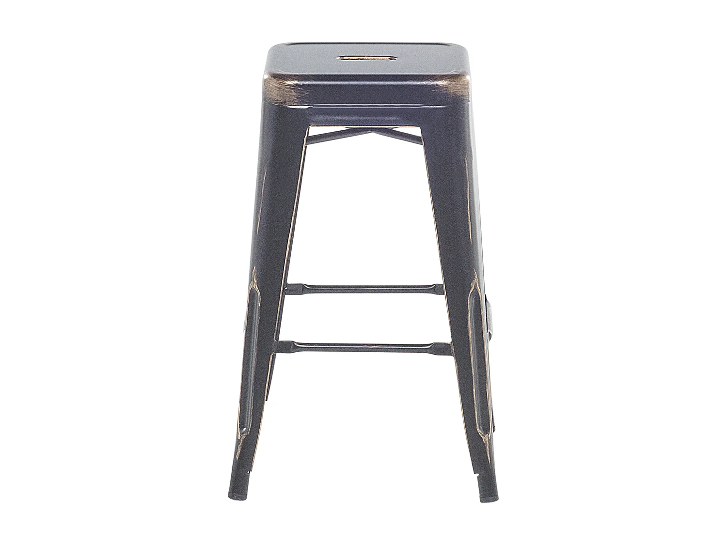 Lot de 2 tabourets de bar CABRILLO Métal Noir