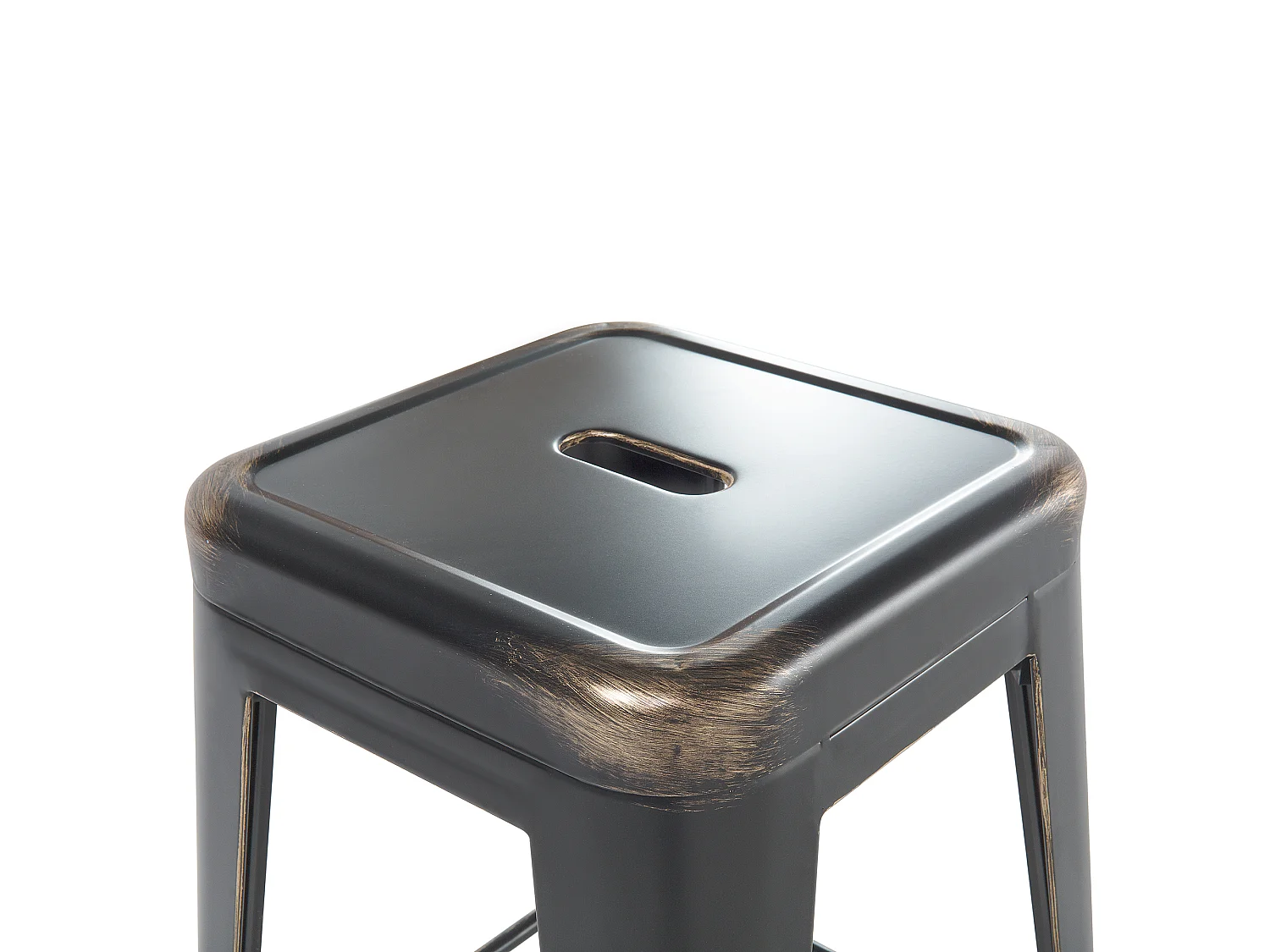 Lot de 2 tabourets de bar CABRILLO Métal Noir