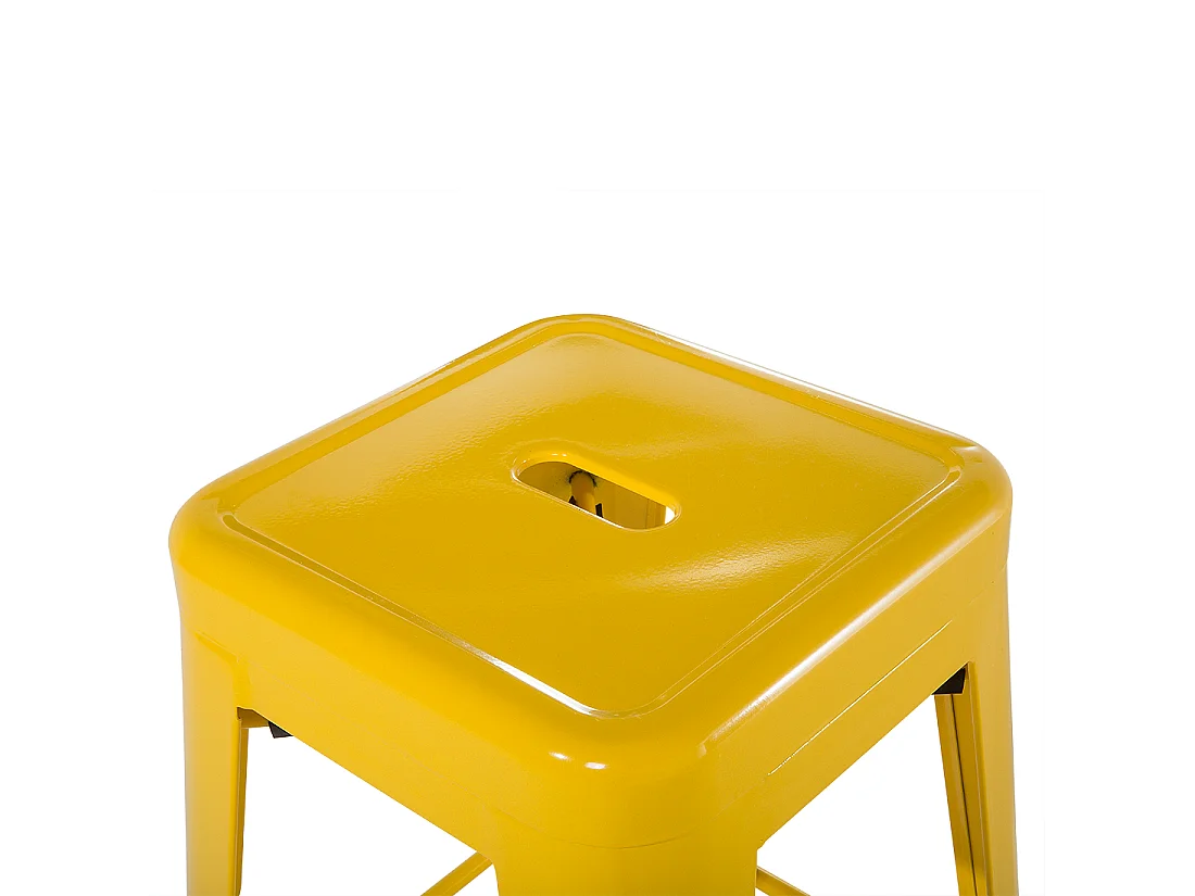 Set van 2 barkrukken CABRILLO Metaal Geel