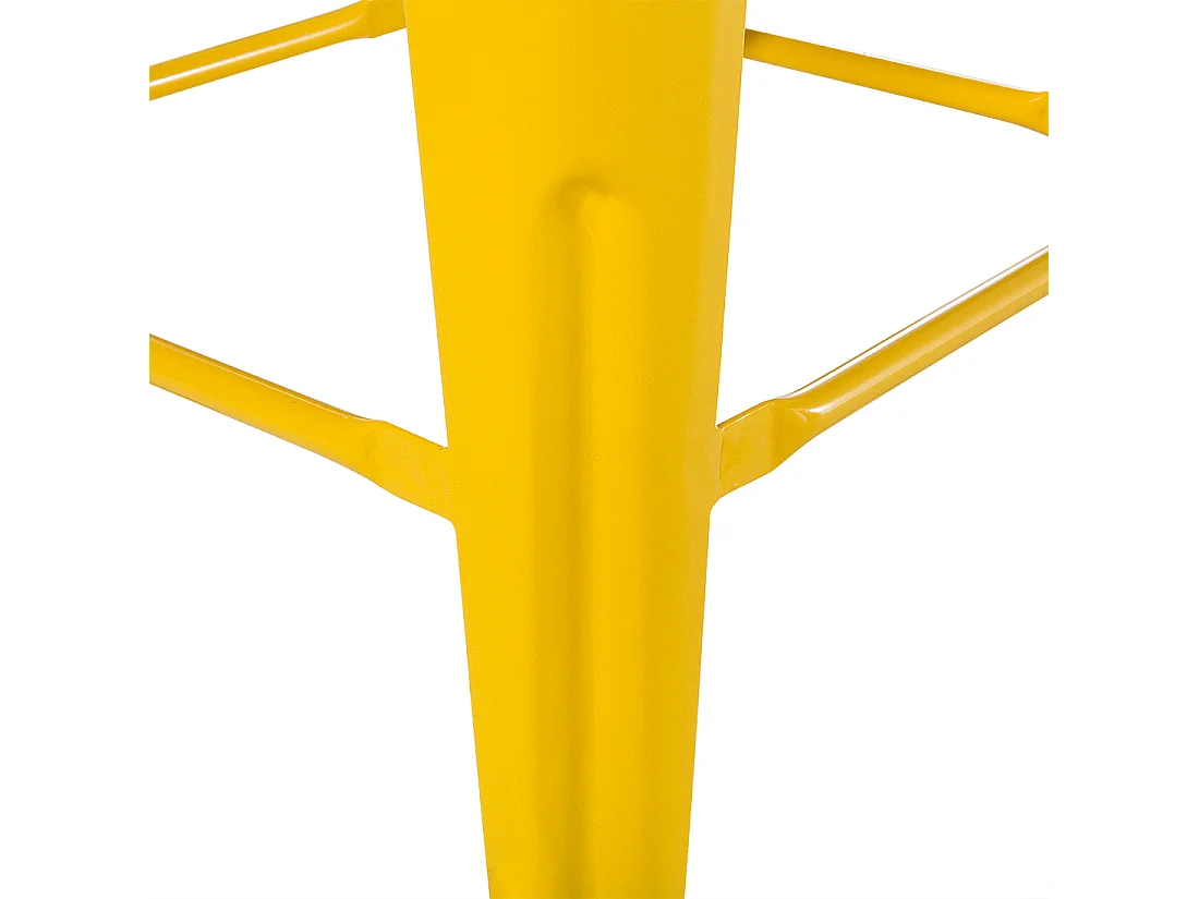 Lot de 2 tabourets de bar CABRILLO Métal Jaune