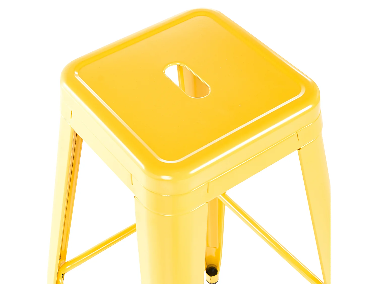 Lot de 2 tabourets de bar CABRILLO Métal Jaune