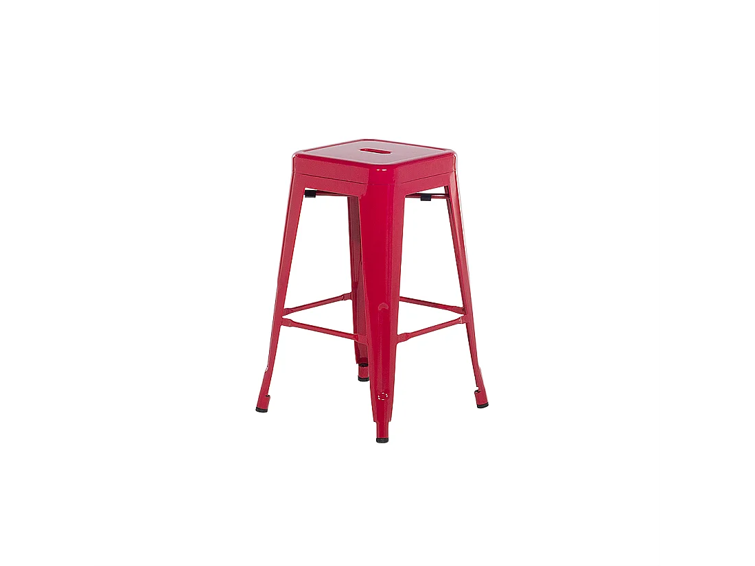 Set di 2 sgabelli da bar CABRILLO Metallo Rosso