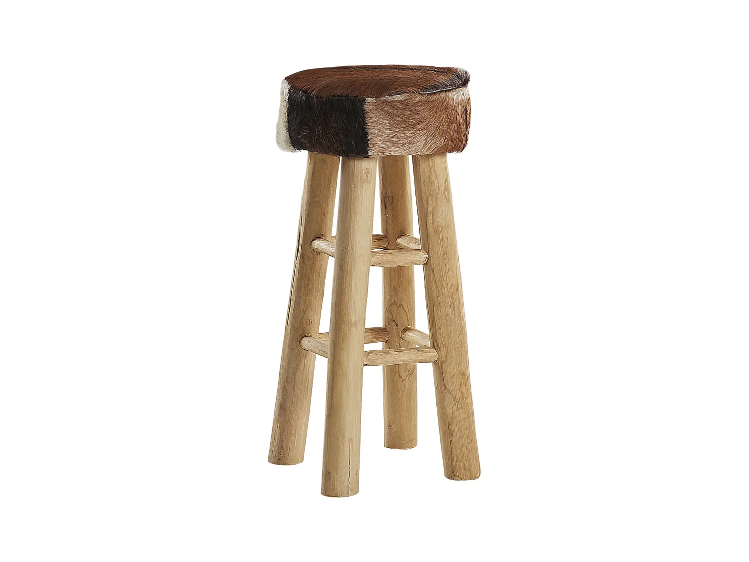 Tabouret de bar WALTON Cuir Marron