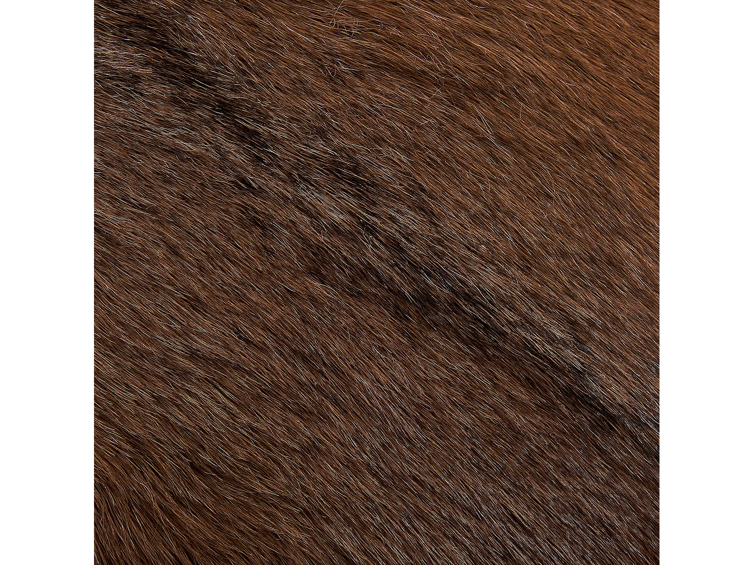 Hocker goldbraun/heller Holzfarbton Lammfell/Holz Walton