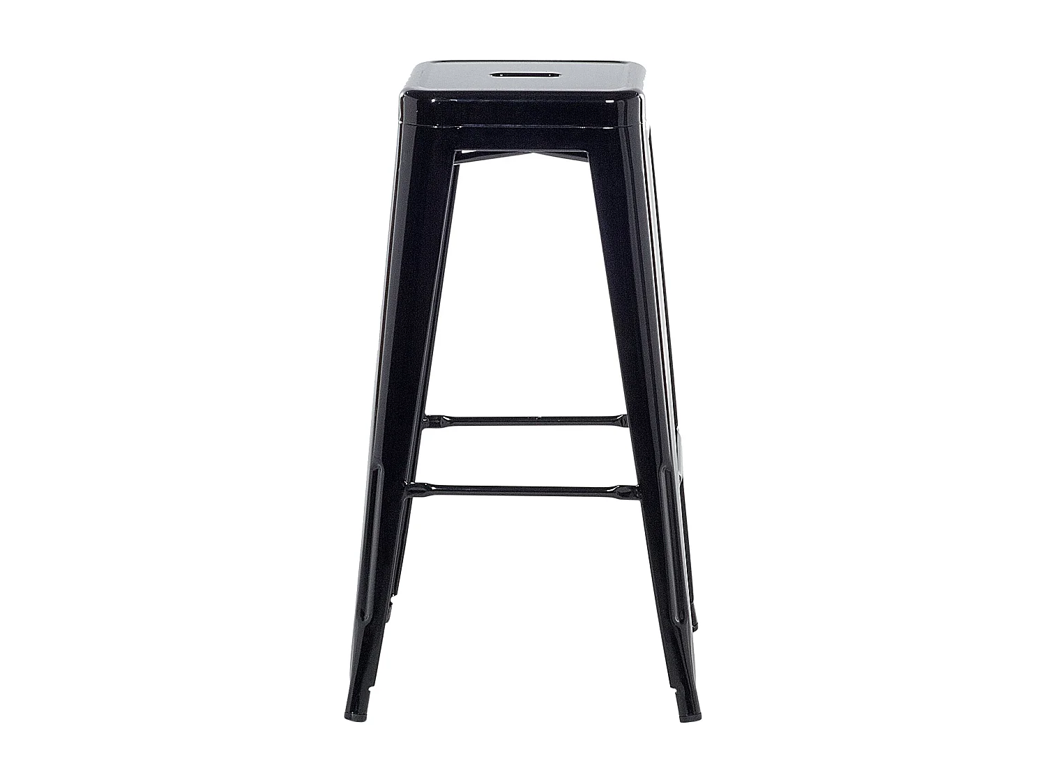 Lot de 2 tabourets de bar CABRILLO Métal Noir