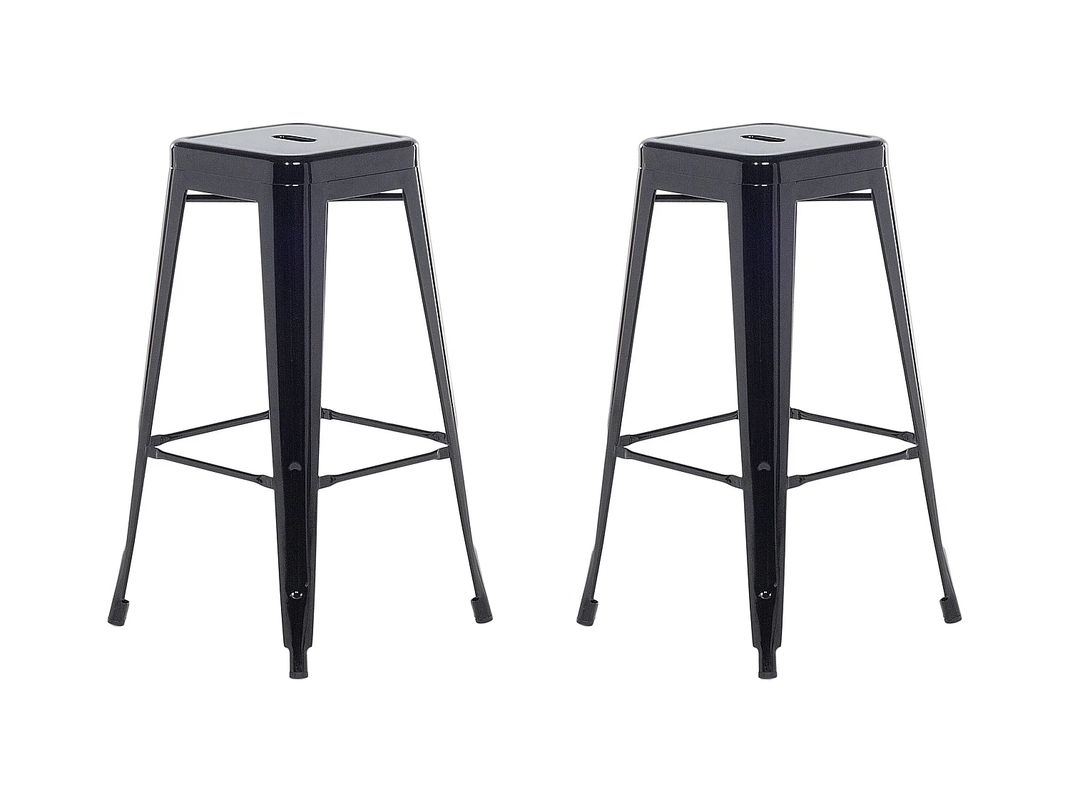 Set di 2 sgabelli da bar CABRILLO Metallo Nero