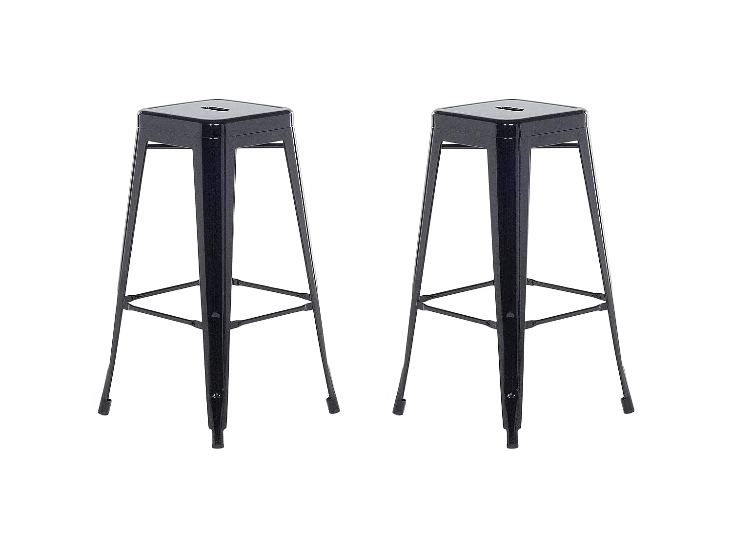Set di 2 sgabelli da bar CABRILLO Metallo Nero