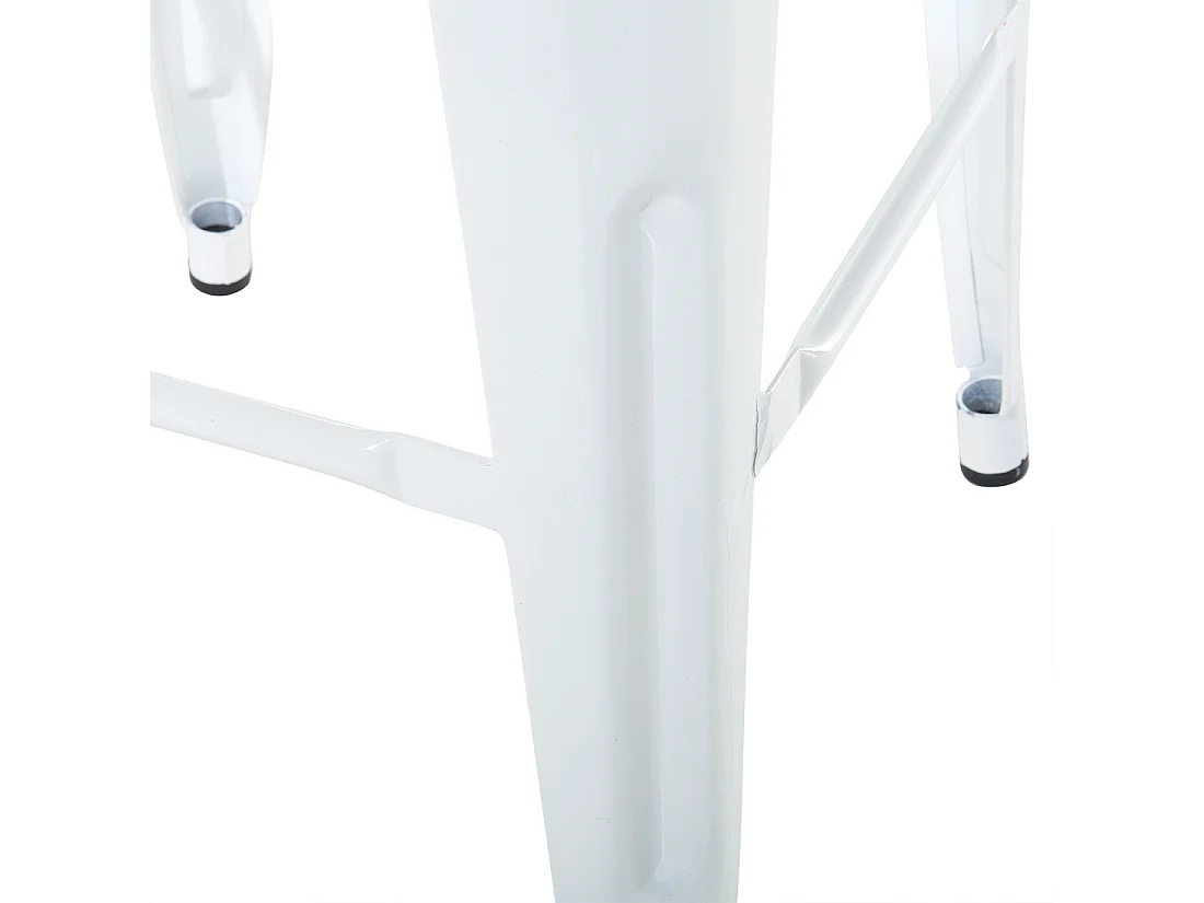 Lot de 2 tabourets de bar CABRILLO Métal Blanc