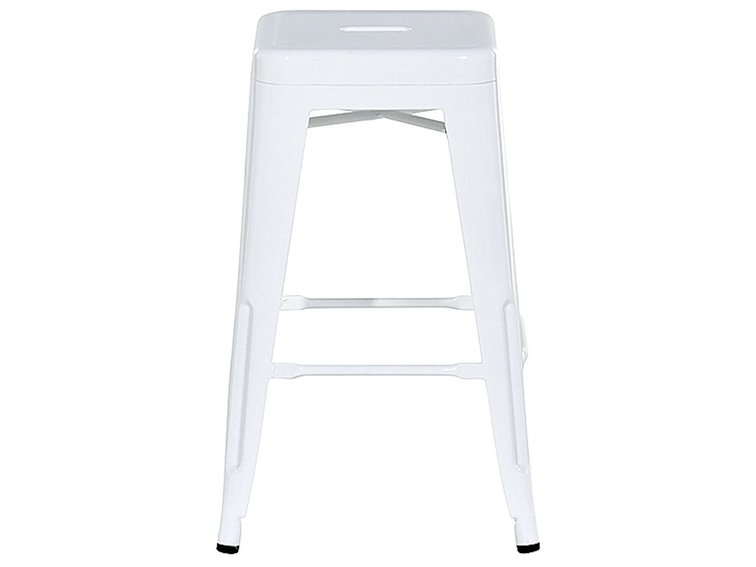 Lot de 2 tabourets de bar CABRILLO Métal Blanc