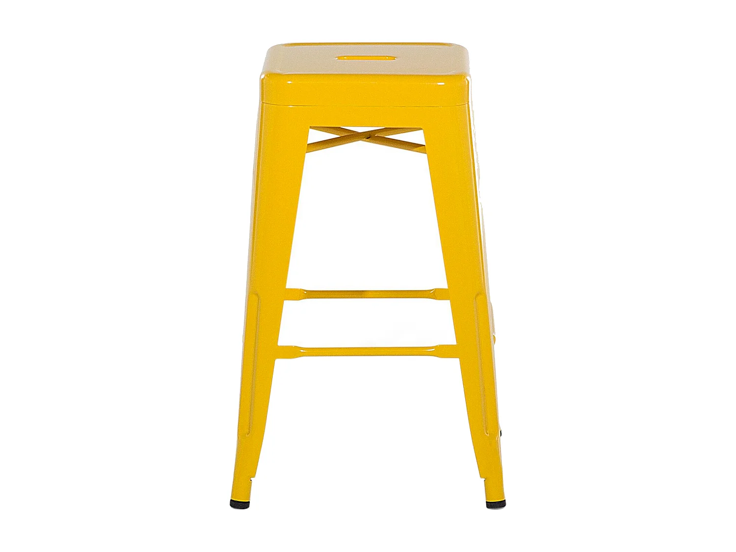 Lot de 2 tabourets de bar CABRILLO Métal Jaune