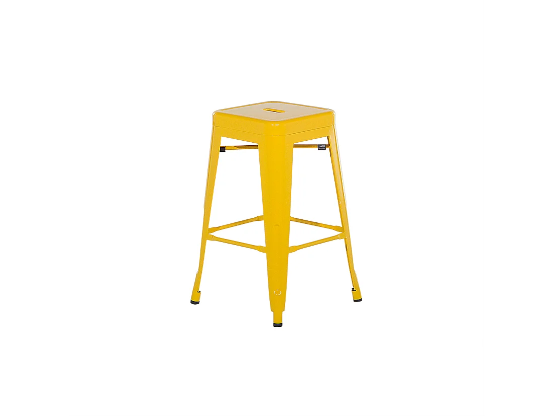 Lot de 2 tabourets de bar CABRILLO Métal Jaune