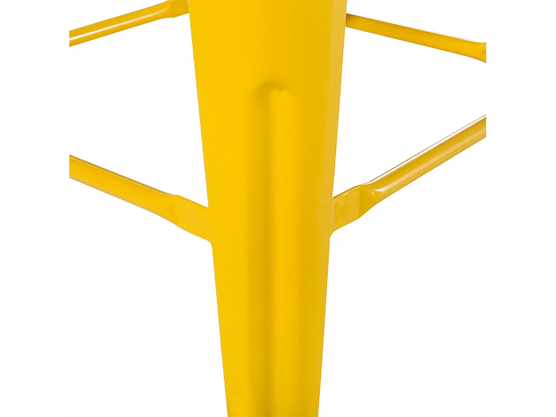 Lot de 2 tabourets de bar CABRILLO Métal Jaune