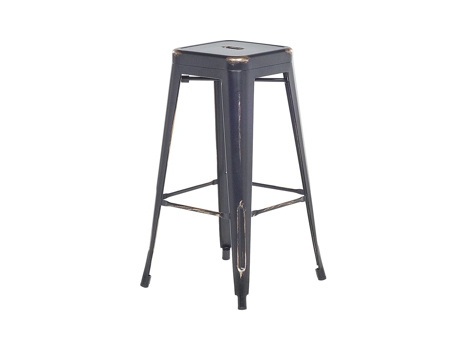 Lot de 2 tabourets de bar CABRILLO Métal Noir