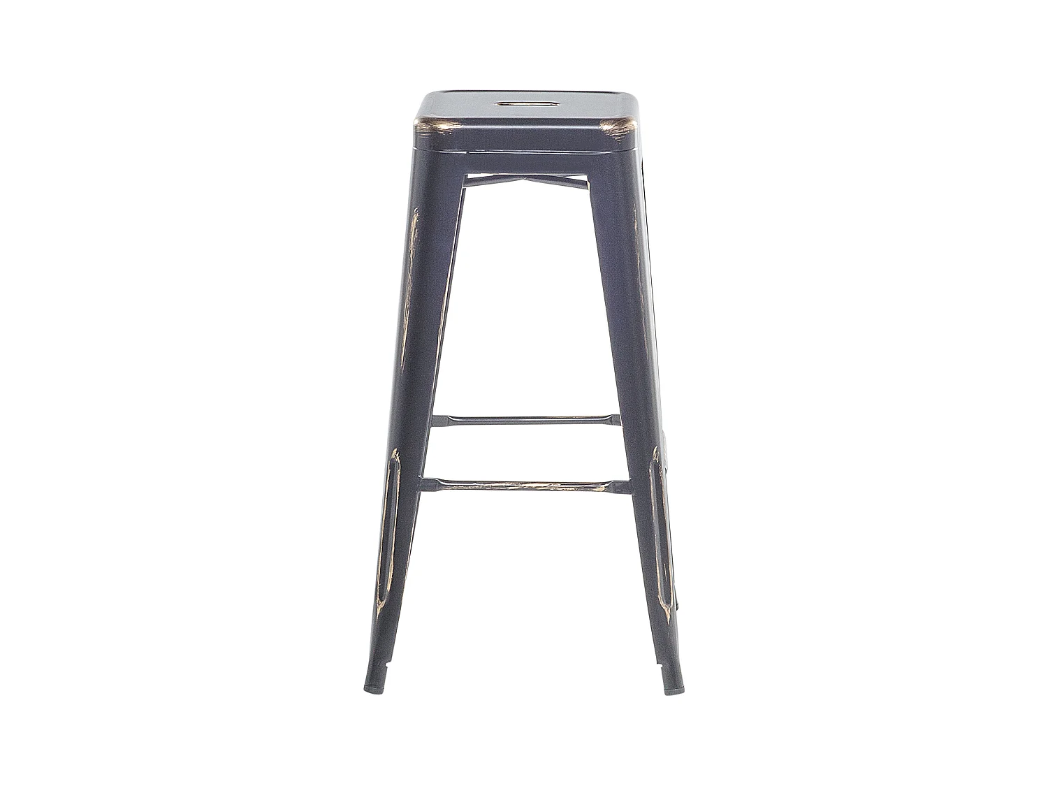 Lot de 2 tabourets de bar CABRILLO Métal Noir
