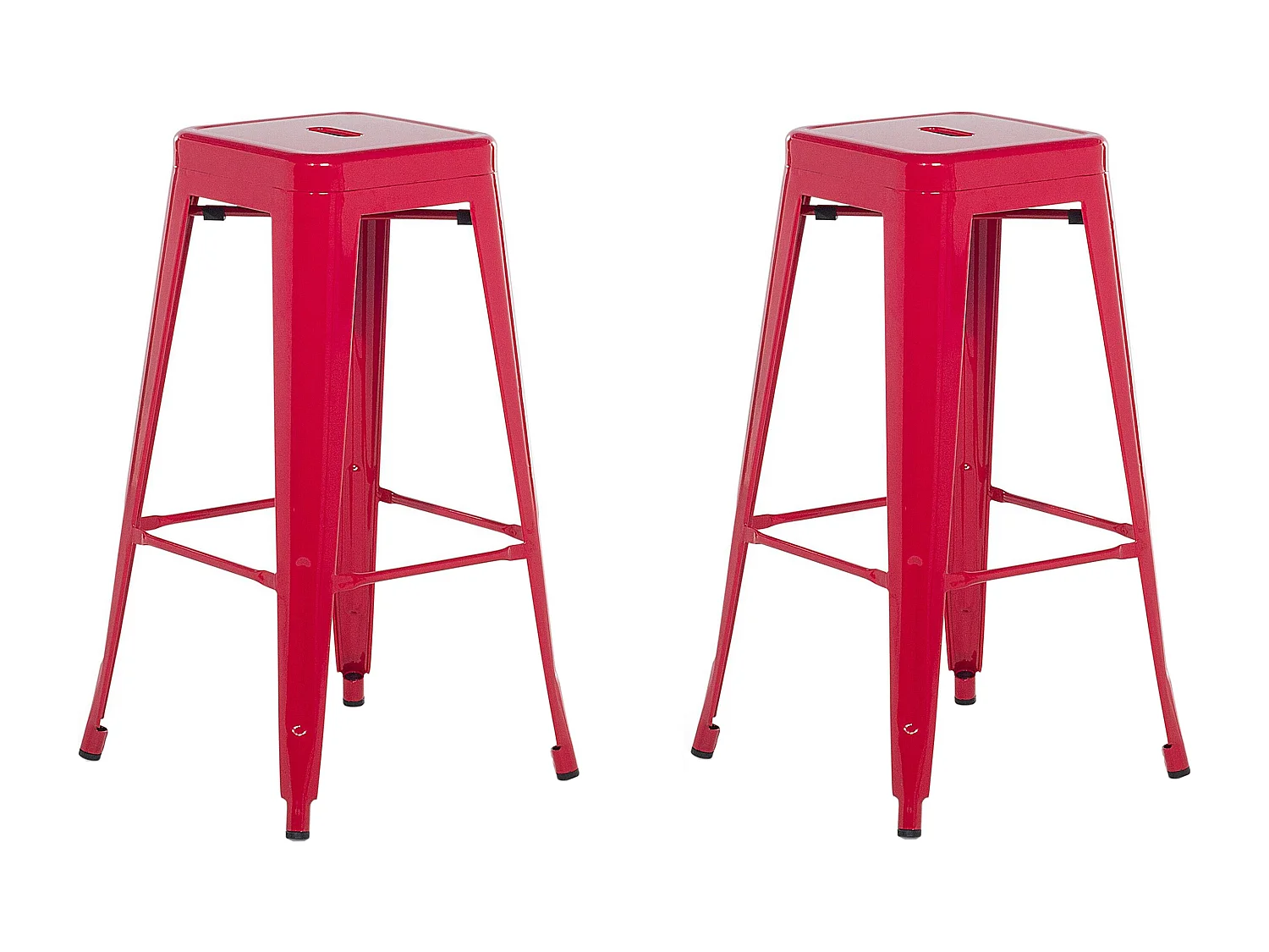 Barkruk Set van 2 Rood CABRILLO