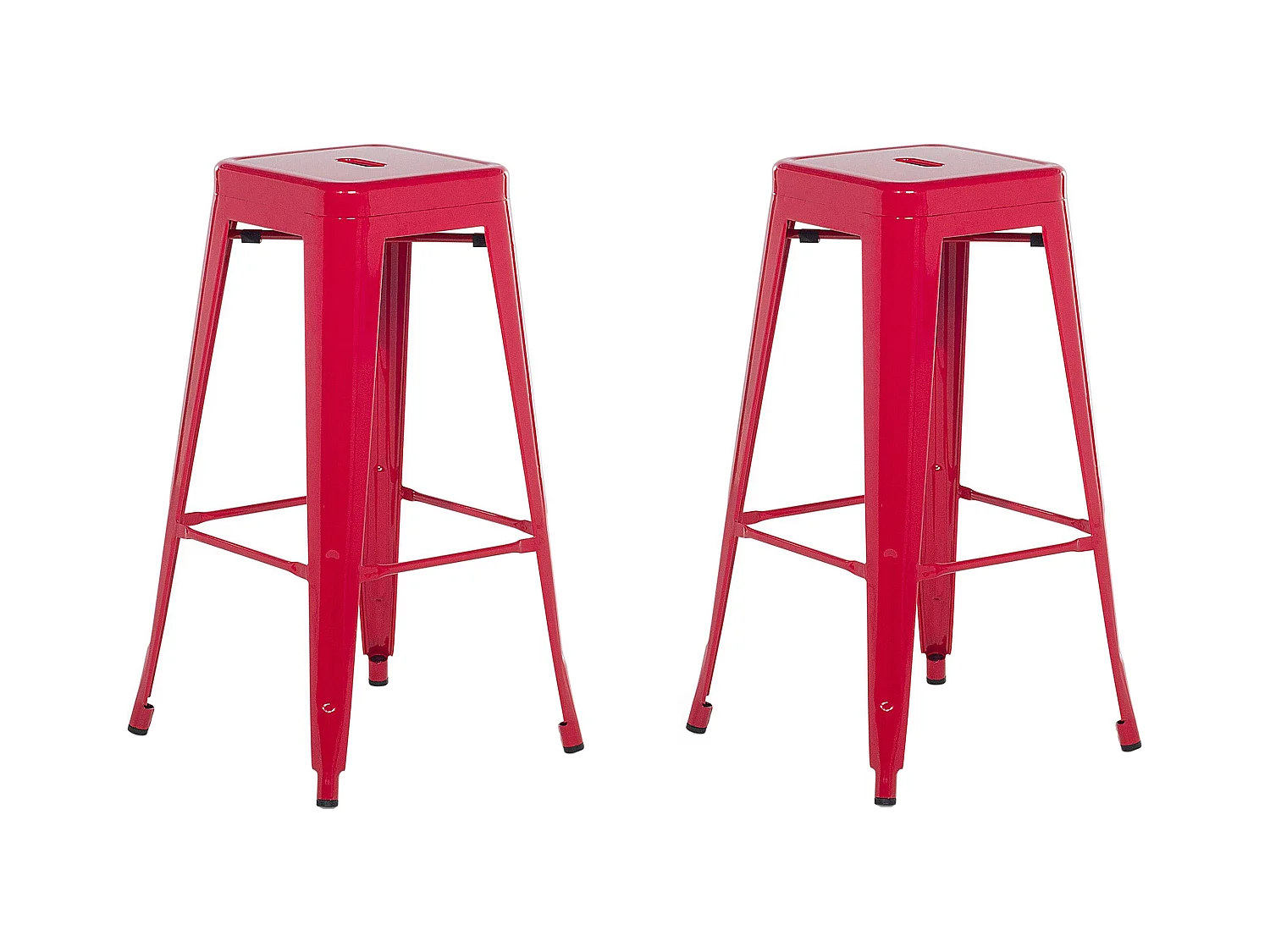 Tabouret de bar Set de 2 Rouge CABRILLO