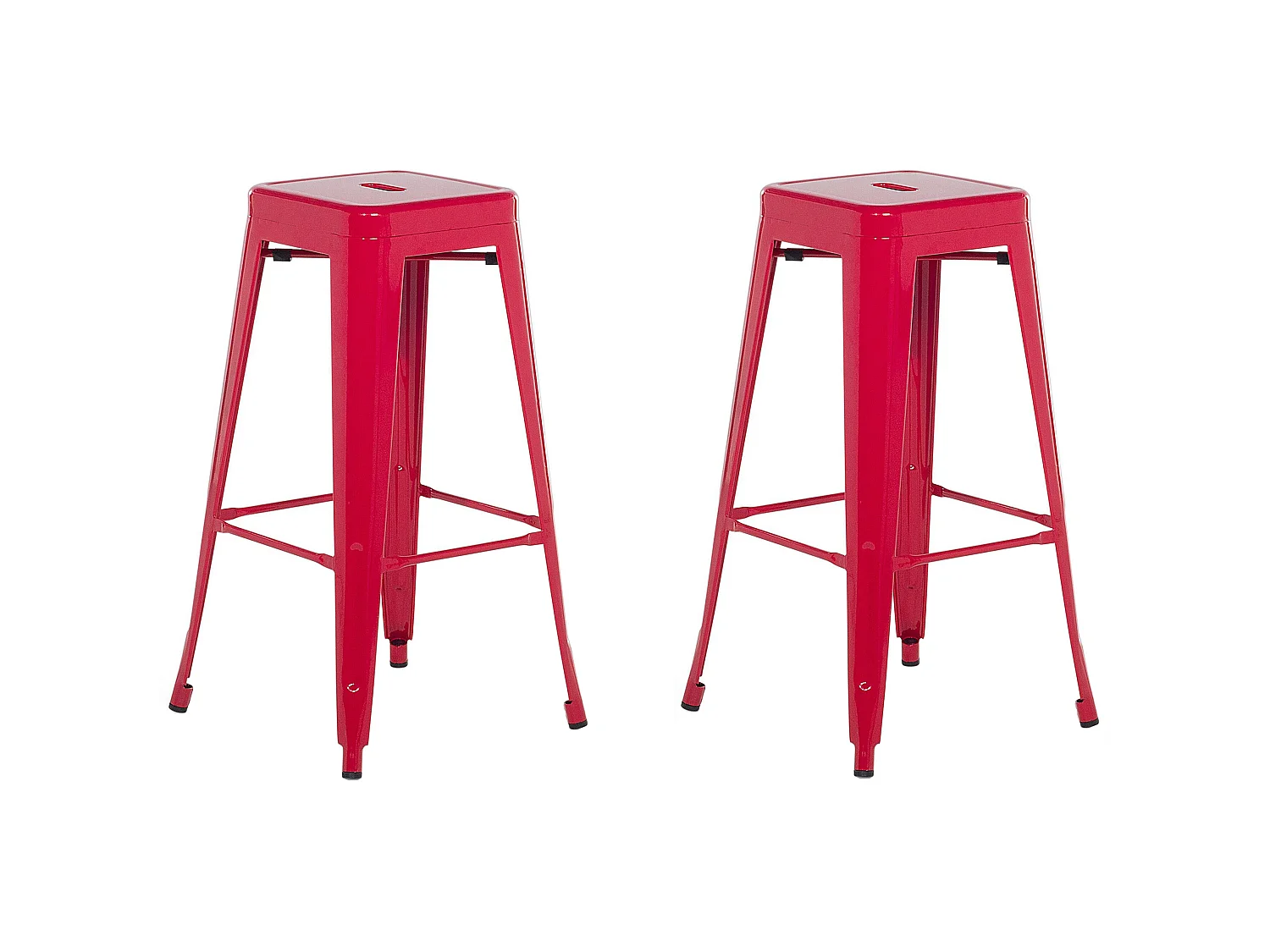 Tabouret de bar Set de 2 Rouge CABRILLO