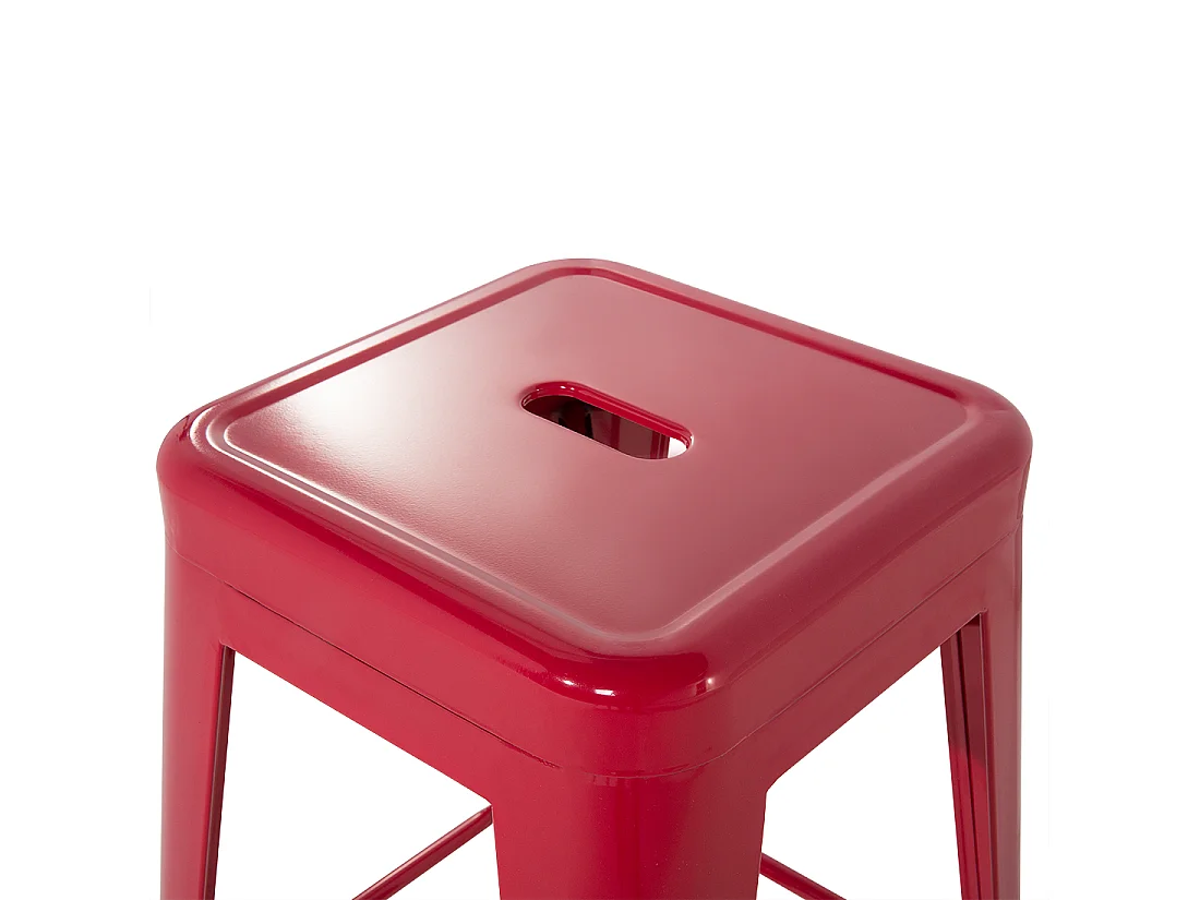 Tabouret de bar Set de 2 Rouge CABRILLO