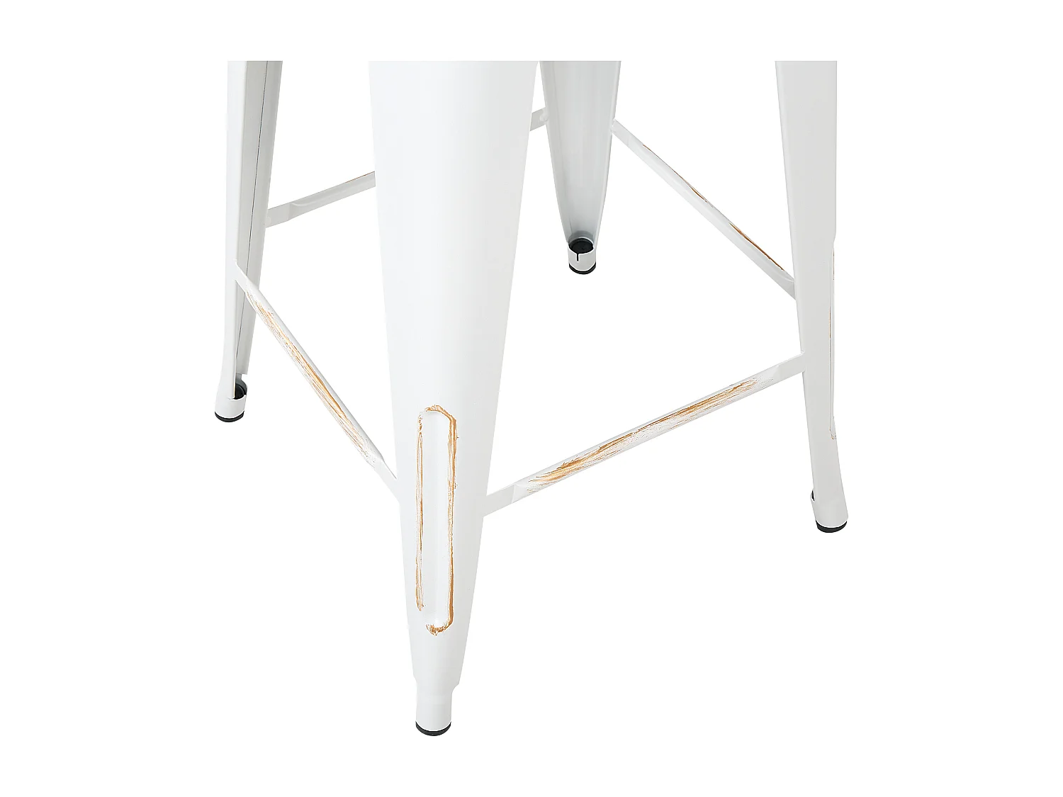 Tabouret de bar Set de 2 Métal Blanc CABRILLO