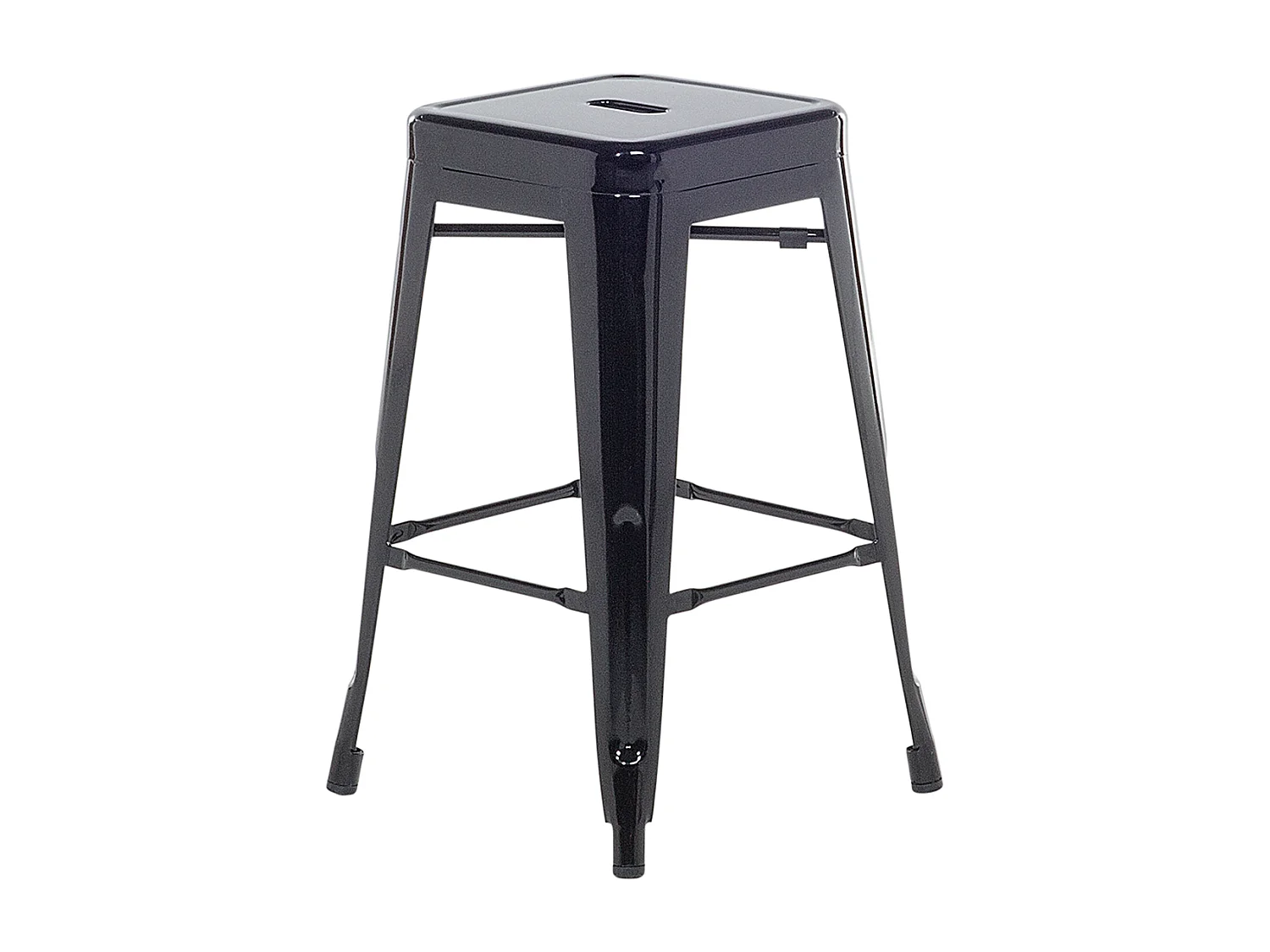 Lot de 2 tabourets de bar CABRILLO Métal Noir