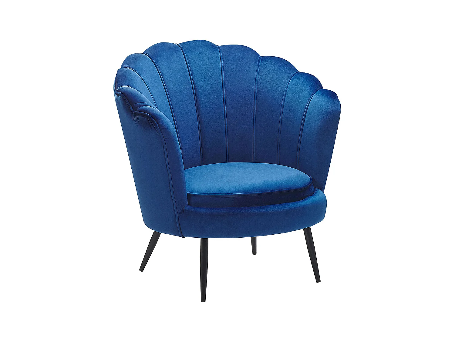 Poltrona LOVIKKA Velluto Blu marino