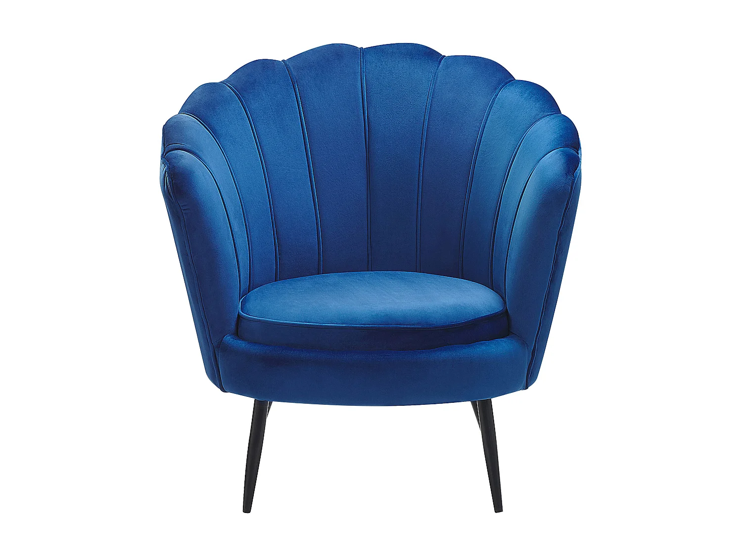 Fauteuil LOVIKKA Fluweel Marineblauw