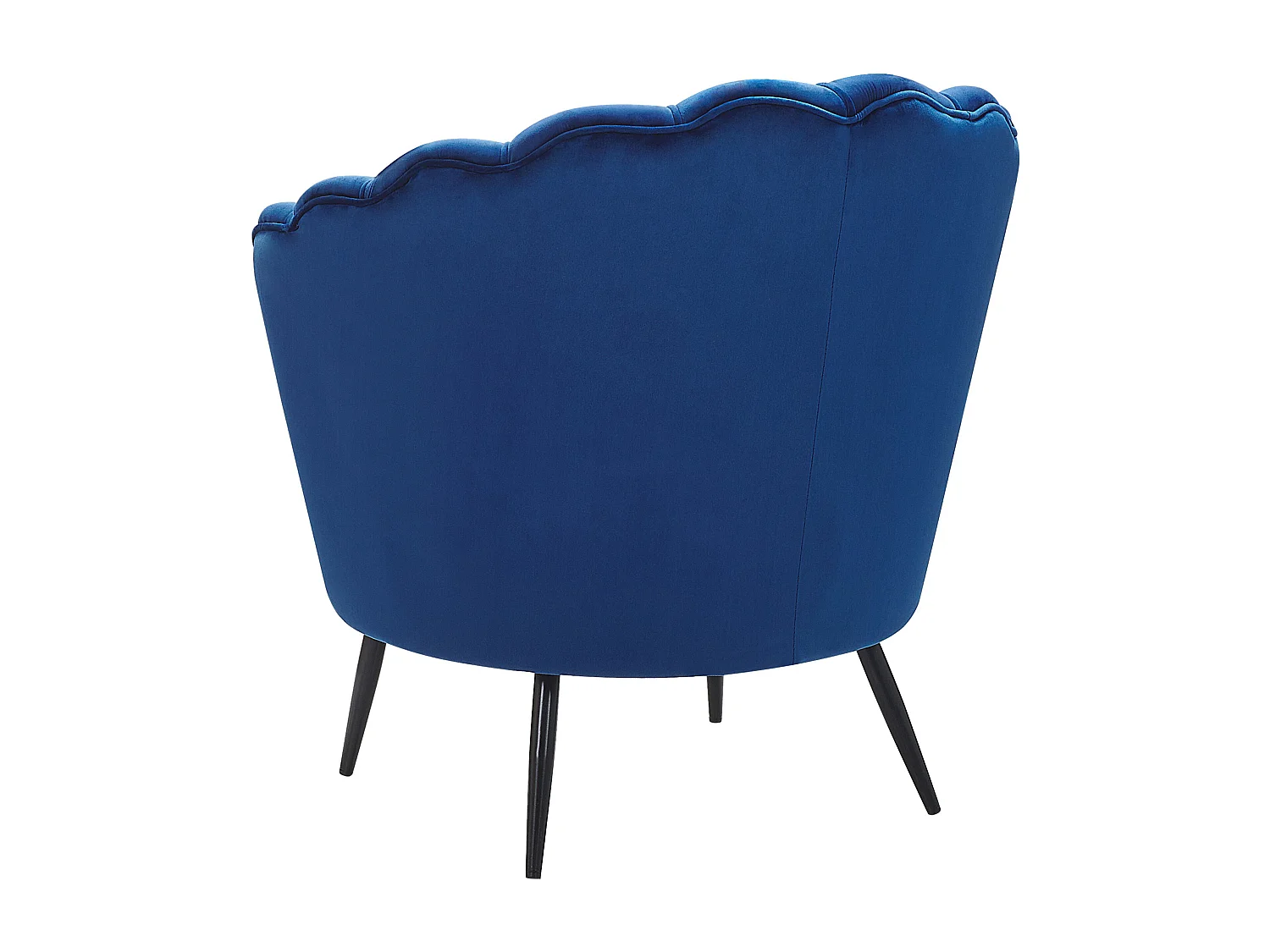 Fauteuil LOVIKKA Fluweel Marineblauw