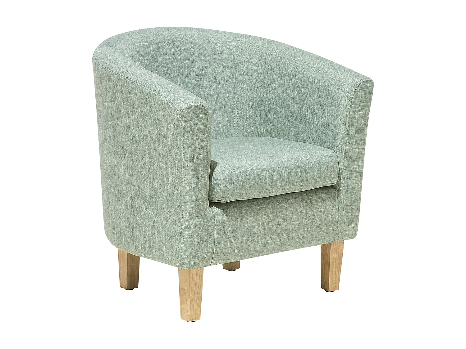 Fauteuil HOLDEN met voetenbank Stof Lichtgroen