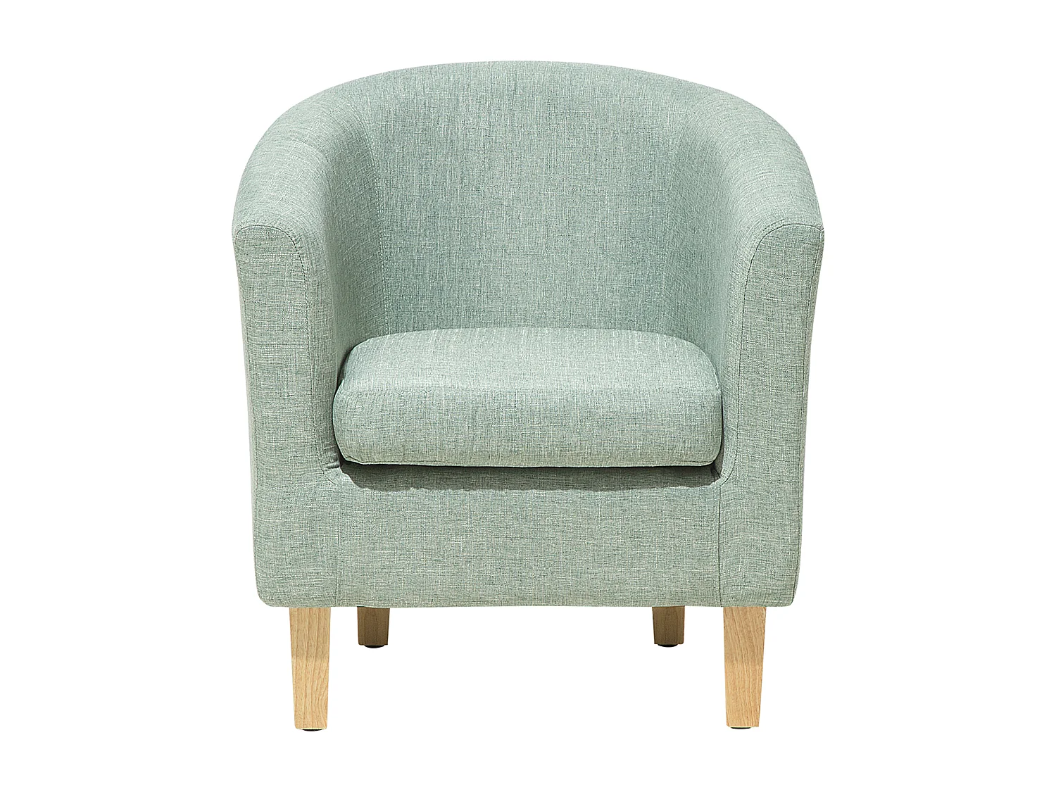 Fauteuil HOLDEN met voetenbank Stof Lichtgroen