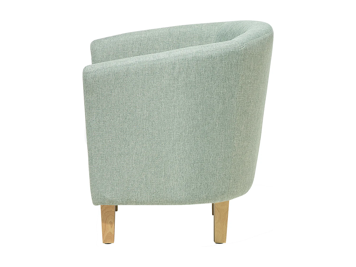 Fauteuil HOLDEN met voetenbank Stof Lichtgroen